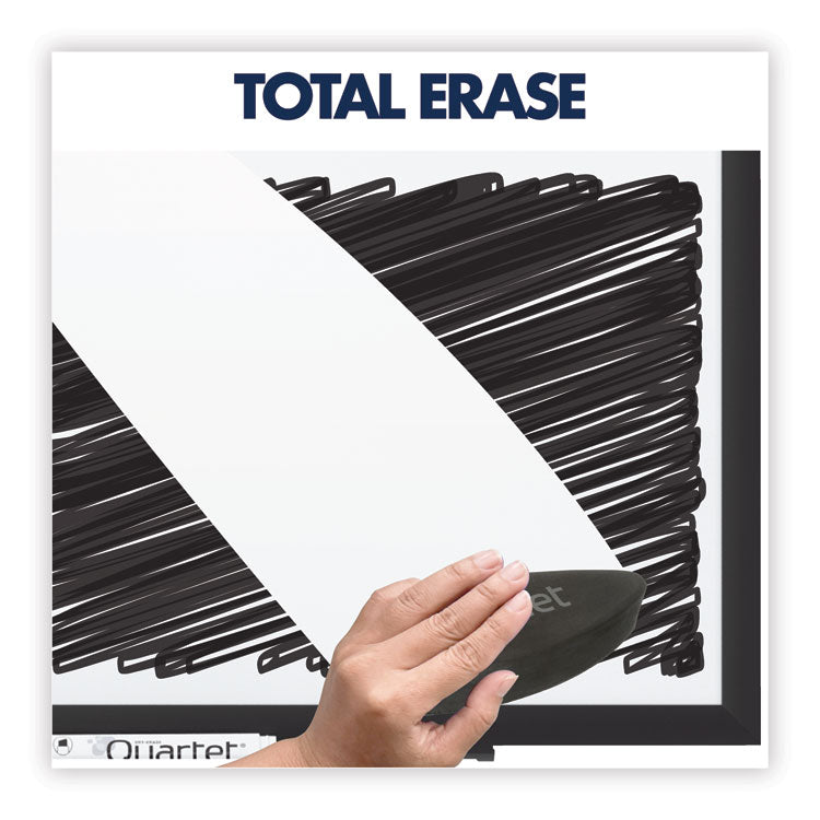 Quartet® Classic Series Total Erase Dry Erase Boards, 60 x 36, White Surface, Black Aluminum Frame (QRTS535B) Each