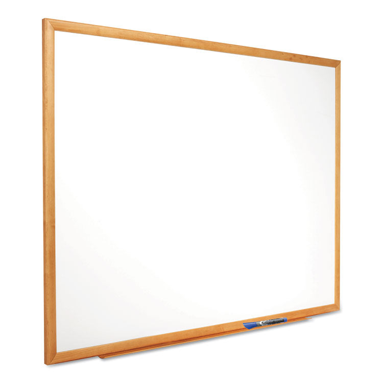 Quartet® Classic Series Total Erase Dry Erase Boards, 36 x 24, White Surface, Oak Fiberboard Frame (QRTS573)
