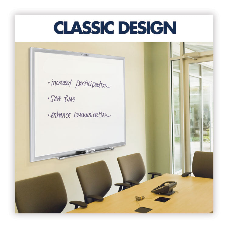 Quartet® Classic Series Nano-Clean Dry Erase Board, 72 x 48, White Surface, Silver Aluminum Frame (QRTSM537) Each