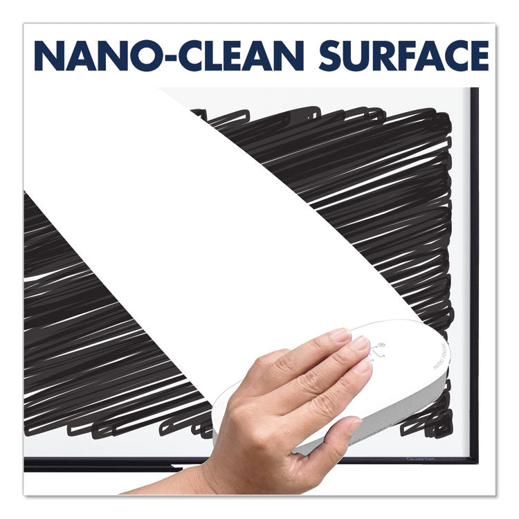 Quartet® Classic Series Nano-Clean Dry Erase Board, 48 x 36, White Surface, Black Aluminum Frame (QRTSM534B)