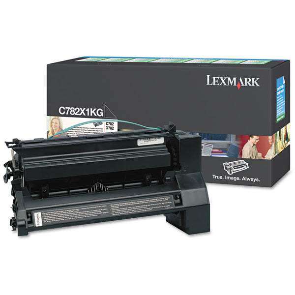 Lexmark™ C782X1KG Extra High-Yield Toner, 15,000 Page-Yield, Black (LEXC782X1KG)