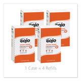 GOJO® NATURAL ORANGE Pumice Hand Cleaner Refill, Citrus Scent, 2,000mL, 4/Carton (GOJ7255)