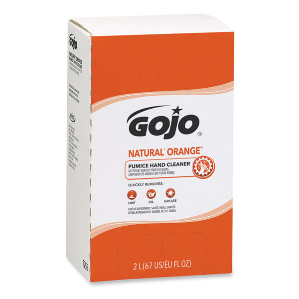 GOJO® NATURAL ORANGE Pumice Hand Cleaner Refill, Citrus Scent, 2,000mL, 4/Carton (GOJ7255)