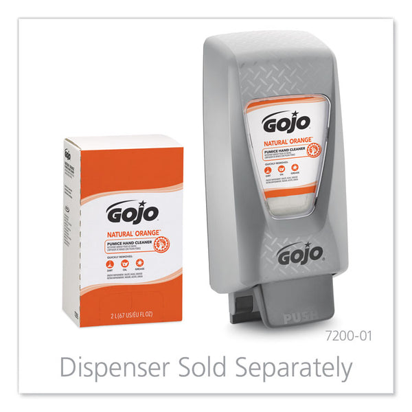 GOJO® NATURAL ORANGE Pumice Hand Cleaner Refill, Citrus Scent, 2,000mL, 4/Carton (GOJ7255)