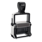 Trodat® Professional 12-Message Date Stamp, Self-Inking, 2.25 x 0.38, Black (USST5117) Each