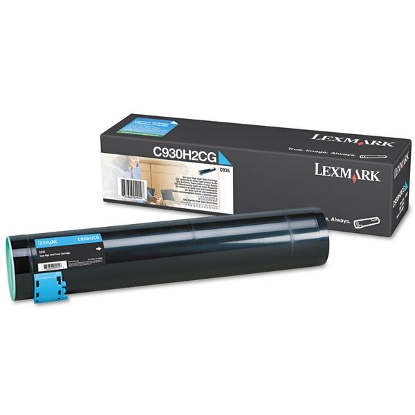 Lexmark™ C930H2CG High-Yield Toner, 24,000 Page-Yield, Cyan (LEXC930H2CG)