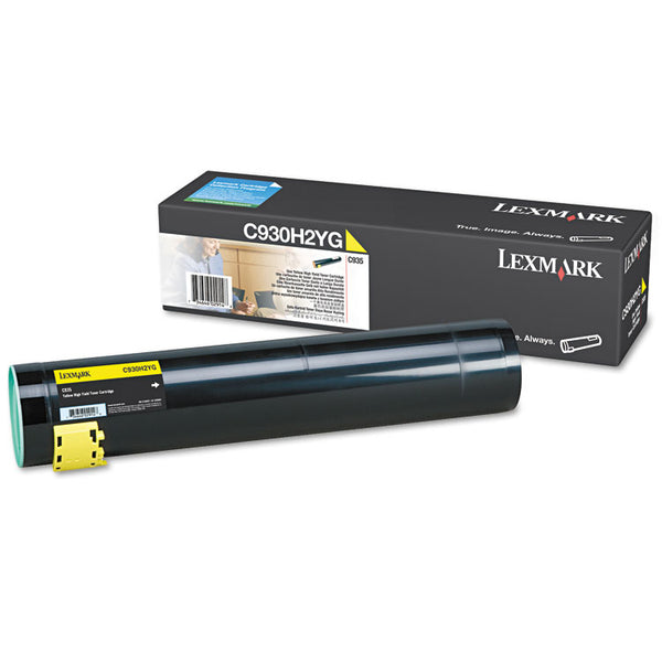 Lexmark™ C930H2YG High-Yield Toner, 24,000 Page-Yield, Yellow (LEXC930H2YG)