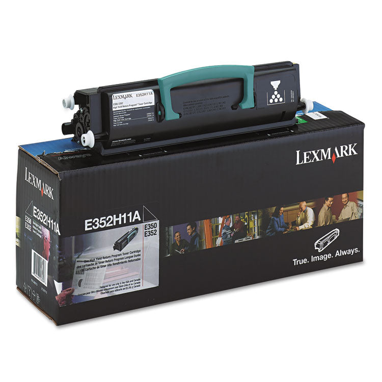 Lexmark™ E352H11A Return Program High-Yield Toner, 9,000 Page-Yield, Black (LEXE352H11A) Each