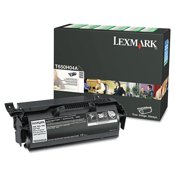 Lexmark™ T650H04A Return Program High-Yield Toner, 25,000 Page-Yield, Black (LEXT650H04A)