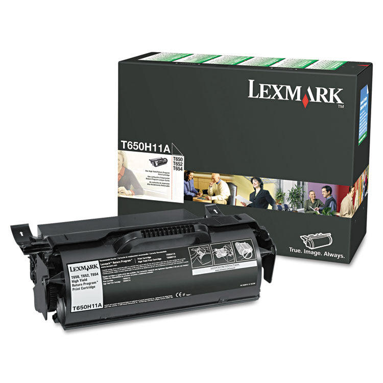 Lexmark™ T650H11A Return Program High-Yield Toner, 25,000 Page-Yield, Black (LEXT650H11A)