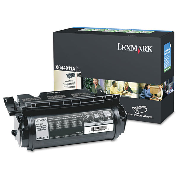 Lexmark™ X644X11A Return Program Extra High-Yield Toner, 32,000 Page-Yield, Black (LEXX644X11A)