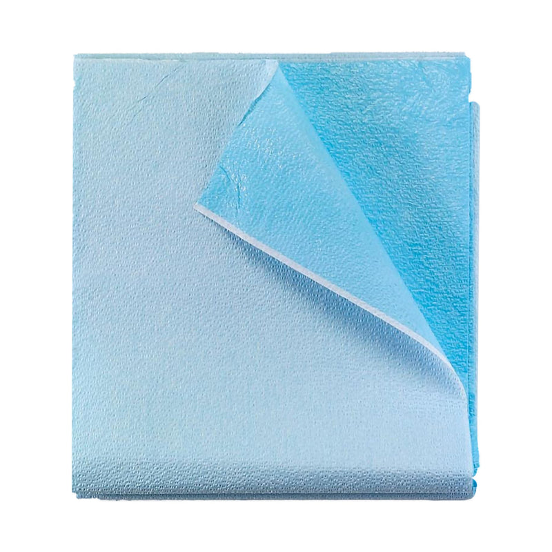 McKesson Stretcher Sheet Flat 40 W X 90 L Inch Blue Polyback Airlaid Disposable (148016_CS) 25/CS