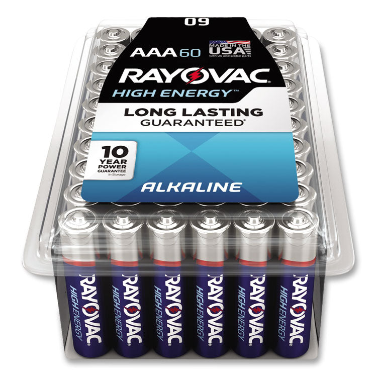 Rayovac® Alkaline AAA Batteries, 60/Pack (RAY82460PPK) Pack of 60