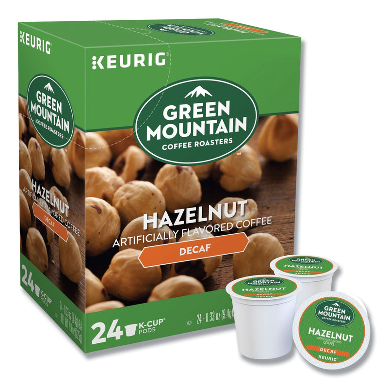 Green Mountain Coffee® Hazelnut Decaf Coffee K-Cups, 96/Carton (GMT7792CT) Case of 96