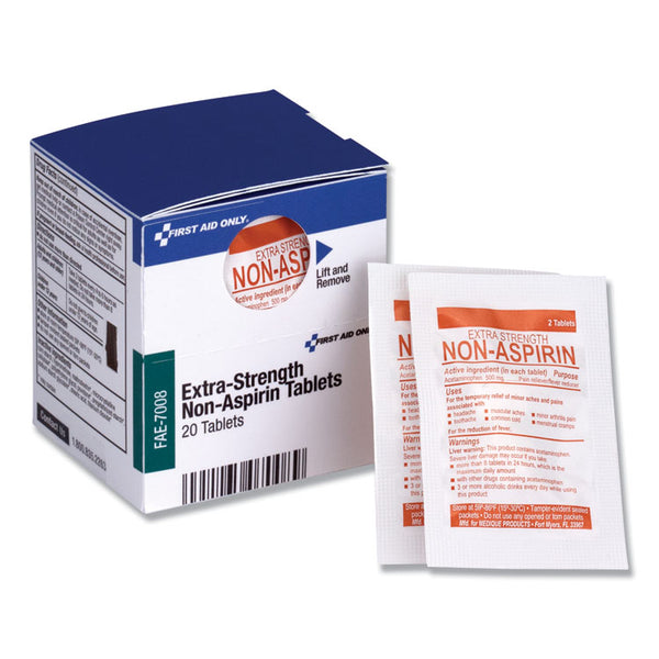 First Aid Only™ Refill for SmartCompliance General Cabinet, Non-Aspirin Tablets, 20 Tablets (FAOFAE7008) Each