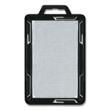Advantus Secure-Two Card RFID Blocking Badge, Horizontal/Vertical, Black 3.68" x 2.38" Holder, 3.38" x 2.13" Insert, 20/Pack (AVT76417) Pack of 20