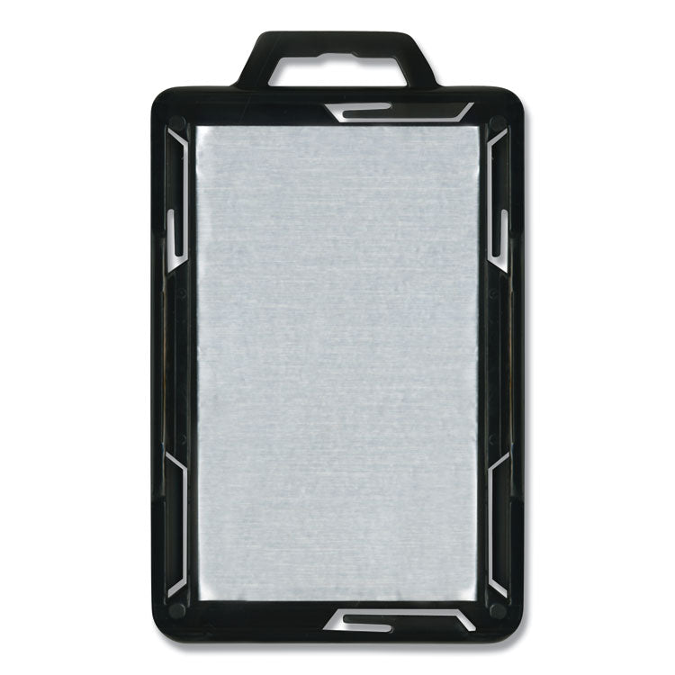 Advantus Secure-Two Card RFID Blocking Badge, Horizontal/Vertical, Black 3.68" x 2.38" Holder, 3.38" x 2.13" Insert, 20/Pack (AVT76417) Pack of 20