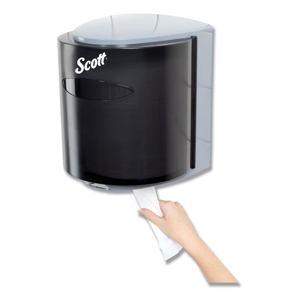 Scott® Roll Center Pull Towel Dispenser, 10.3 x 9.3 x 11.9, Smoke/Gray (KCC09989) Each