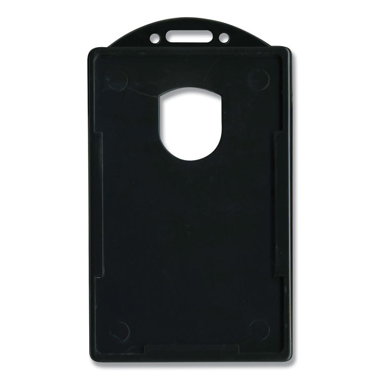 Advantus ID Card Holders, Vertical, Black 2.38" x 3.68" Holder, 2.13" x 3.38" Insert, 25/Pack (AVT75657) Pack of 25