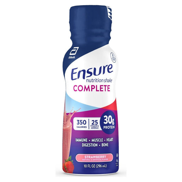 Ensure® Complete Oral Supplement Strawberry Flavor Liquid 10 oz. Bottle (1195720_CS) 16/CS