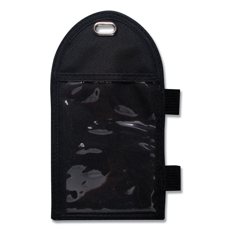 Advantus Badge Holder with Pen Loop, Vertical, Black 3.25" x 6" Holder, 2.75" x 3.5" Insert, 12/Box (AVT75648) Box of 12