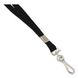 Advantus Deluxe Lanyard, Metal J-Hook Fastener, 36" Long, Black (AVT97126) Box of 100
