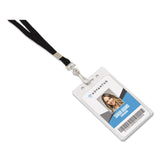Advantus Deluxe Lanyard, Metal J-Hook Fastener, 36" Long, Black (AVT97126) Box of 100