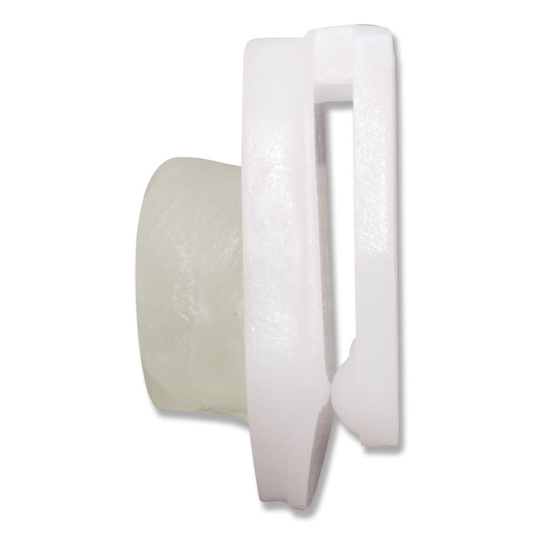 Advantus StikkiCLIPS, Adhesive Back, 40 Sheet Capacity, White, 20/Pack (AVT01220) Pack of 20