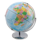 Advantus 12-Inch Globe with Blue Oceans, Silver-Toned Metal Desktop Base, Full-Meridian (AVT30502) Each