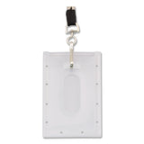 Advantus Clear ID Card Holder, Horizontal, Clear 2.31" x 3.69" Holder, 2.13" x 3.38" Insert, 25/Pack (AVT97100) Pack of 25