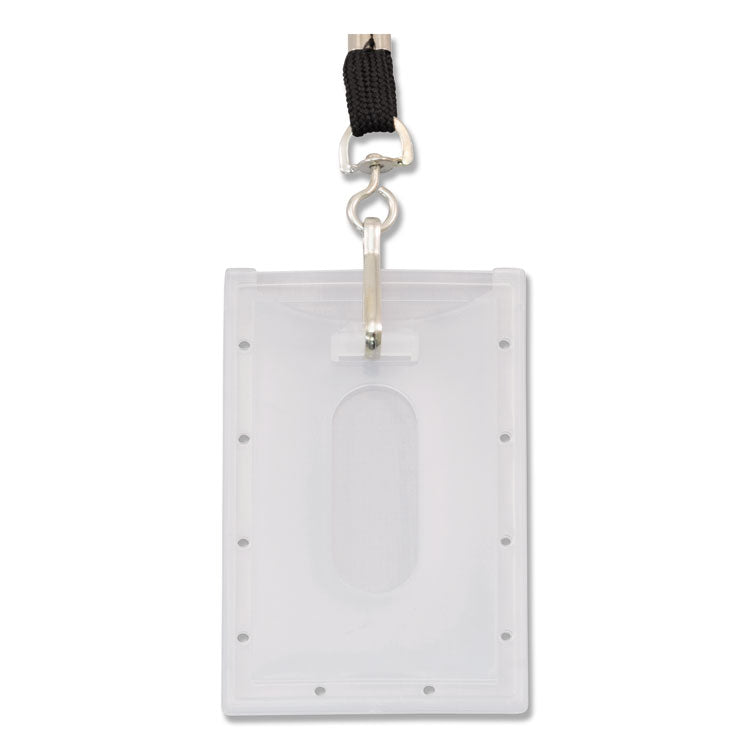 Advantus Clear ID Card Holder, Horizontal, Clear 2.31" x 3.69" Holder, 2.13" x 3.38" Insert, 25/Pack (AVT97100) Pack of 25