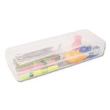 Innovative Storage Designs Stretch Art Box, Polypropylene, 13.25 x 5 x 2.3, Clear (AVT67033)