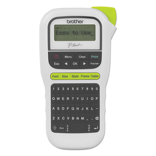 Brother P-Touch® PT-H110 Easy Portable Label Maker, 2 Lines, 4.5 x 6.13 x 2.5 (BRTPTH110)