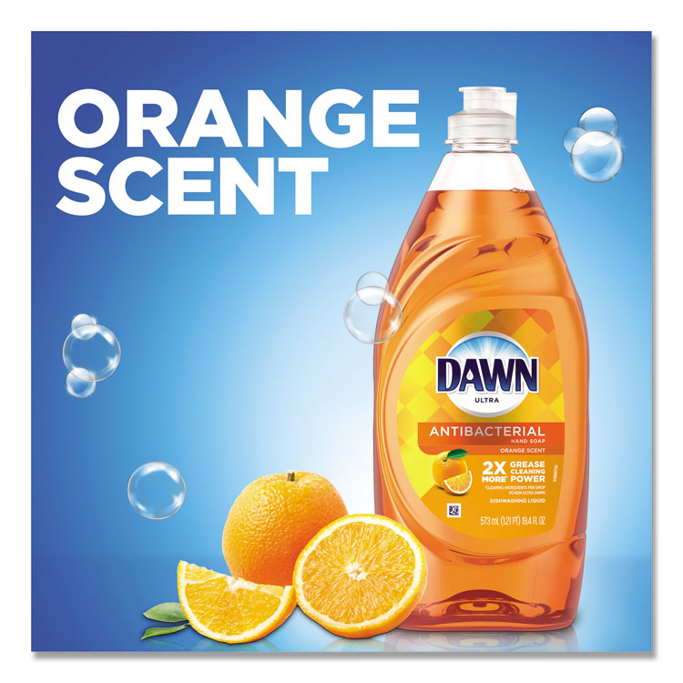 Dawn® Ultra Antibacterial Dishwashing Liquid, Orange Scent, 28 oz Bottle (PGC97318EA)