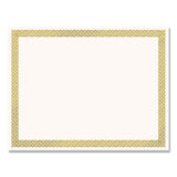 Great Papers!® Foil Border Certificates, 8.5 x 11, Ivory/Gold with Braided Gold Border, 12/Pack (COS936060) Pack of 12