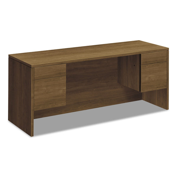 HON® 10500 Series Kneespace Credenza With 3/4-Height Pedestals, 72w x 24d x 29.5h, Pinnacle (HON10543PINC)