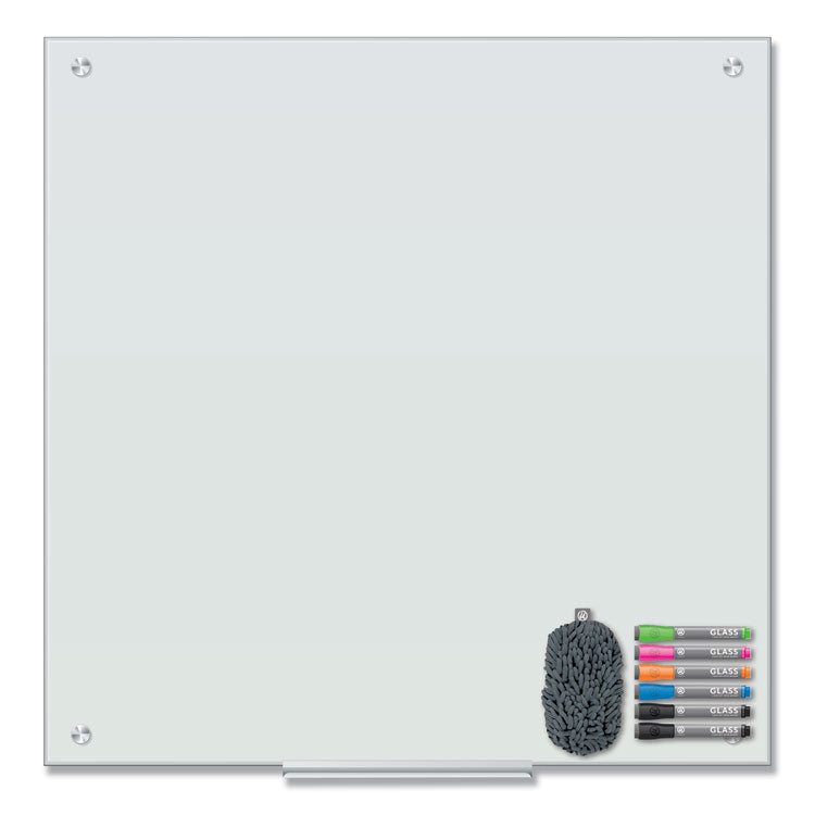U Brands Magnetic Glass Dry Erase Board Value Pack, 35 x 35, White (UBR3971U0001) Each