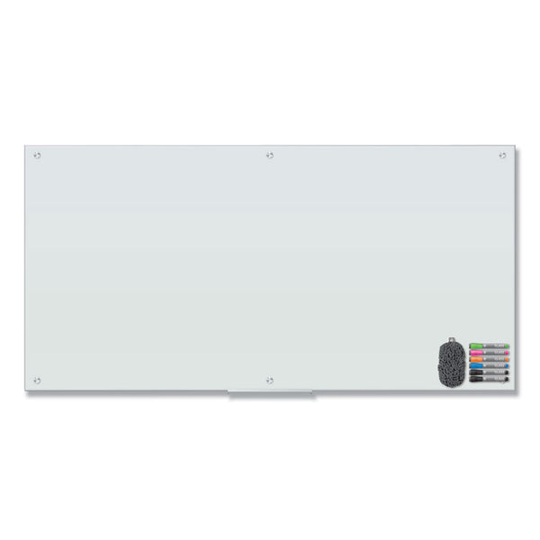 U Brands Magnetic Glass Dry Erase Board Value Pack, 70 x 35, White (UBR3973U0001) Each
