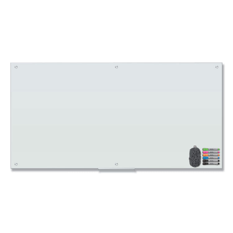 U Brands Magnetic Glass Dry Erase Board Value Pack, 70 x 35, White (UBR3973U0001) Each