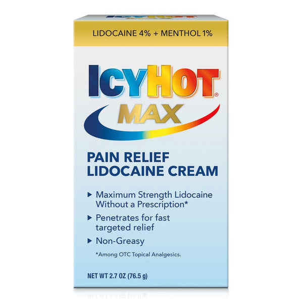 Icy Hot® Topical Pain Relief Lidocaine Cream 2.7 oz. (1230698_EA) 1/EA