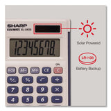 Sharp® EL-243SB Solar Pocket Calculator, 8-Digit LCD (SHREL243SB) Each