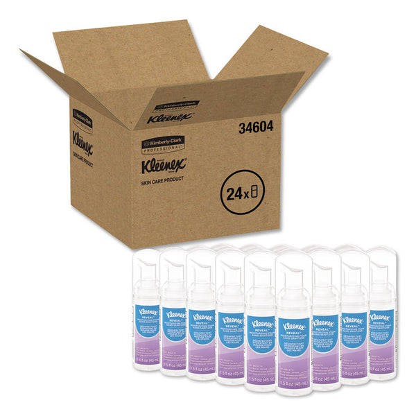Kleenex® Ultra Moisturizing Foam Hand Sanitizer, 1.5 oz Pump Bottle, Unscented (KCC34604EA)