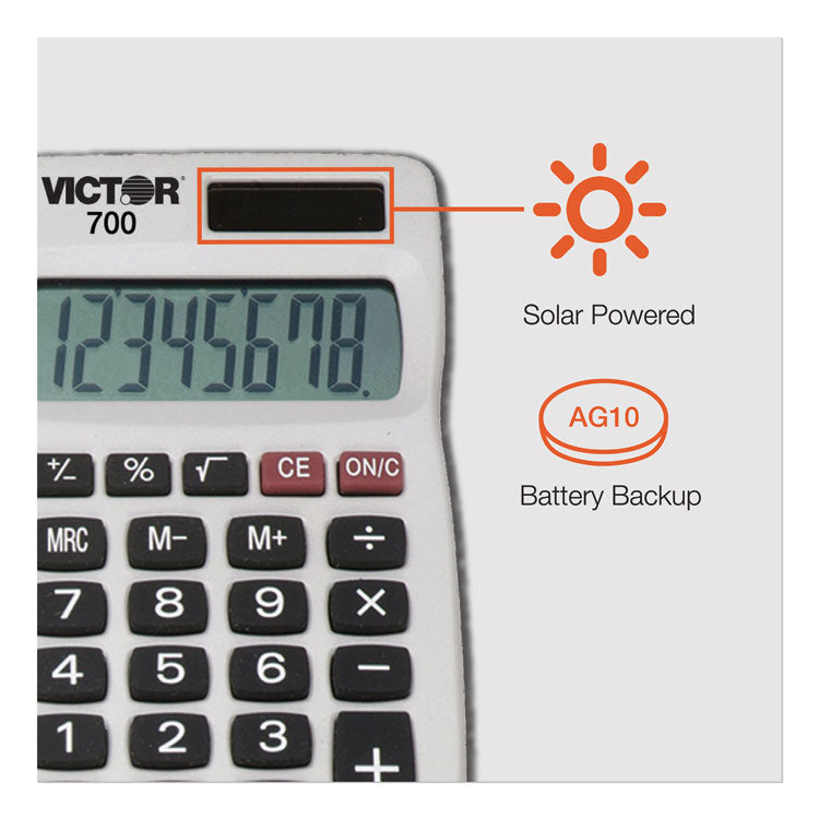 Victor® 700 Pocket Calculator, 8-Digit LCD (VCT700) Each