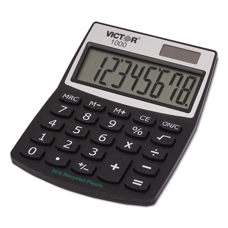 Victor® 1000 Minidesk Calculator, 8-Digit LCD (VCT1000) Each