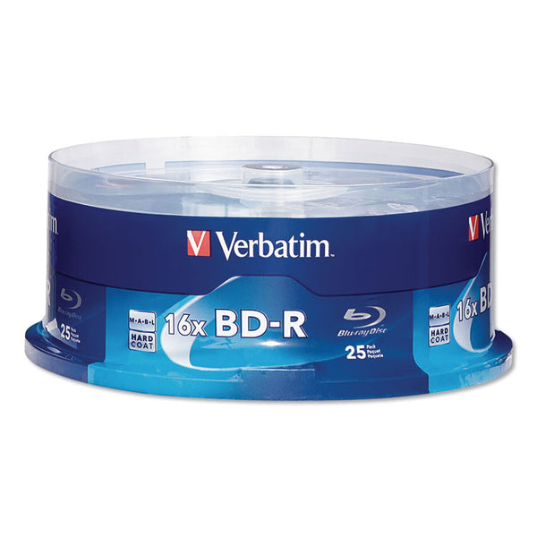 Verbatim® BD-R Blu-Ray Disc, 25 GB, 16x, White, 25/Pack (VER97457)