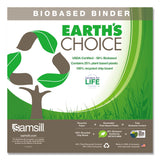 Samsill® Earth's Choice Plant-Based D-Ring View Binder, 3 Rings, 2" Capacity, 11 x 8.5, White (SAM16967)