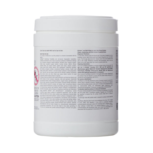 CaviWipes™ Surface Disinfectant Premoistened Alcohol Based Manual Pull Wipe 220 Count Canister Alcohol Scent NonSterile (884611_CN) 1/CN