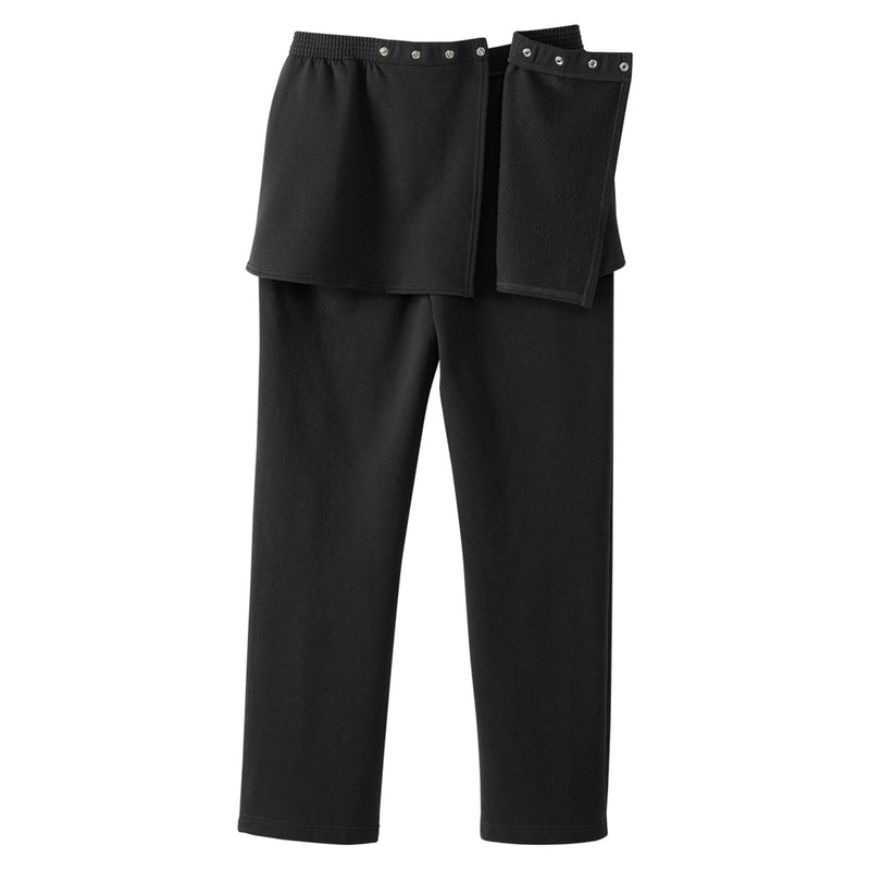 Silverts® Adaptive Pants Open Back Large Black Female (1227167_EA) 1/EA