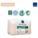 Abena™ Maternity Pad Premium Bladder Control Pad 7.9 X 17.3 Inch Heavy Absorbency Fluff / Polymer Core One Size Fits Most (1214728_BG) 14/BG