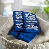 McKesson Terries™ Slipper Socks Unisex Adult X-Large Single Tread Single Patient Use Royal Blue (334875_CS) 48/CS